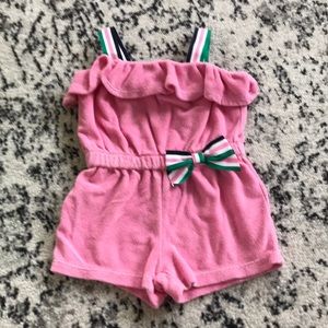 Janie and Jack Girls terry cloth romper